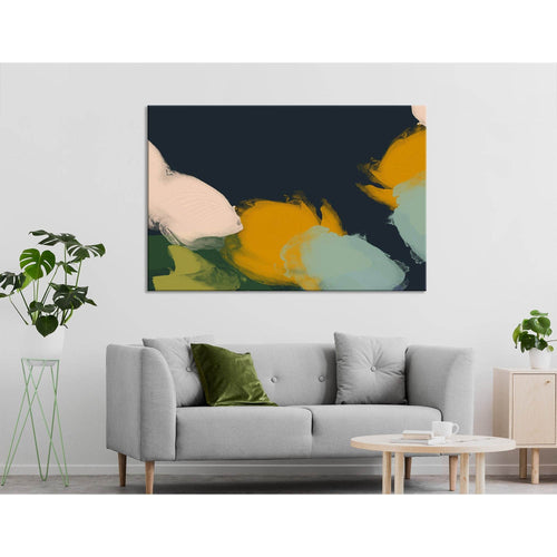 School Of Fish Abstract №04402 Ready to Hang Canvas Print