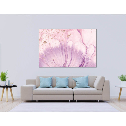 Pink Flower Petals Abstract №04315 Ready to Hang Canvas Print