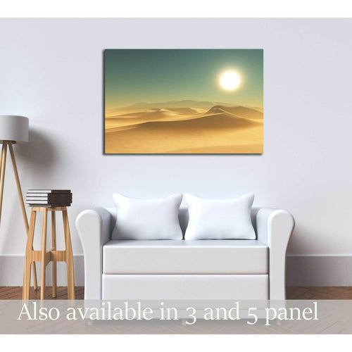3D render of a desert scene №3127 Ready to Hang Canvas Print