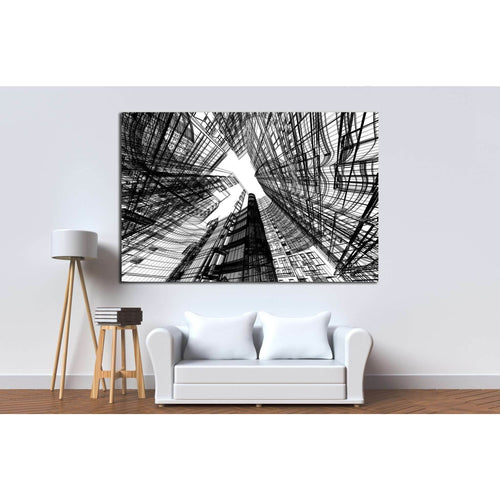 Abstract architecture №1584 Ready to Hang Canvas Print