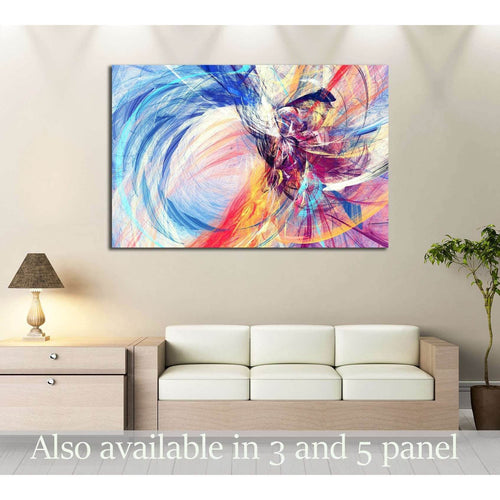 Abstract beautiful multicolor bright artistic background №2887 Ready to Hang Canvas Print