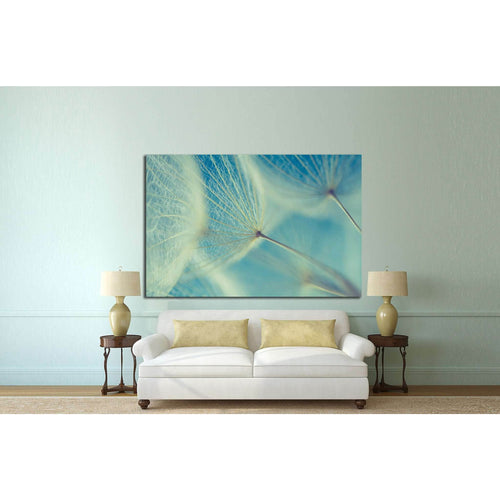 Abstract dandelion flower №1073 Ready to Hang Canvas Print