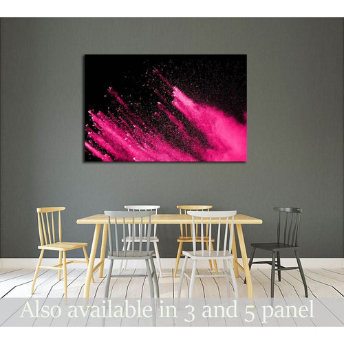 abstract powder splatted background,Freeze motion of color powder exploding №3022 Ready to Hang Canvas Print