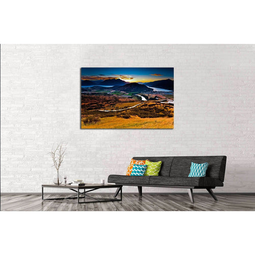 Aerial view of Queenstown, New Zealand №2503 Ready to Hang Canvas Print
