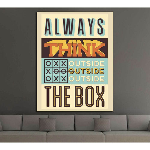 always think №4546 Ready to Hang Canvas Print