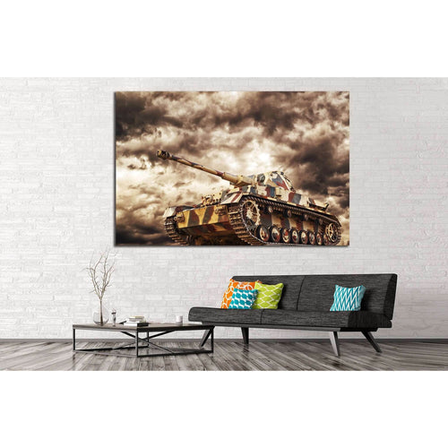 Armored Tank №224 Ready to Hang Canvas Print