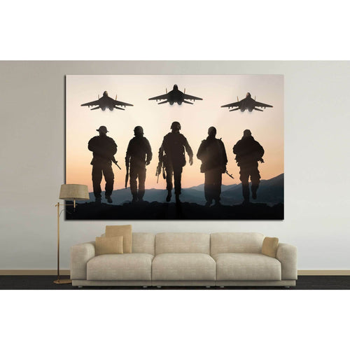 Army Soldiers №9 Ready to Hang Canvas Print