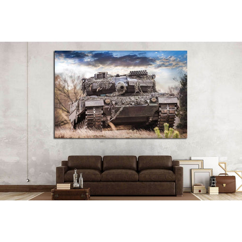 Army Tank №225 Ready to Hang Canvas Print