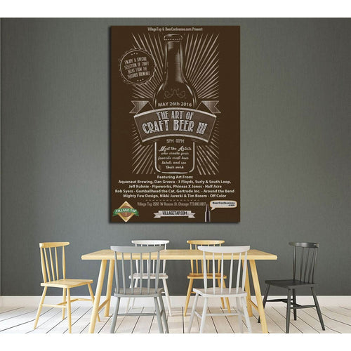 art of craft beer №3444 Ready to Hang Canvas Print
