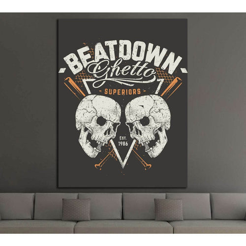 beatdown №4590 Ready to Hang Canvas Print