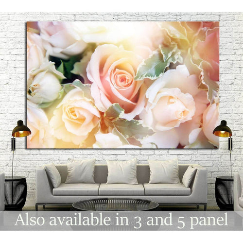 beautiful flowers made with color filters №1356 Ready to Hang Canvas Print