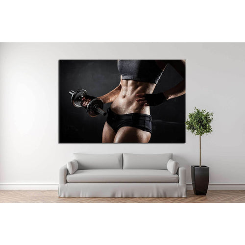 Beautiful Woman, Fitness №1461 Ready to Hang Canvas Print