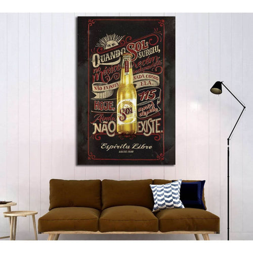 Beer №3418 Ready to Hang Canvas Print