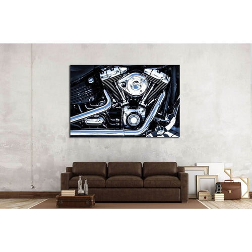 Bike Engine №527 Ready to Hang Canvas Print