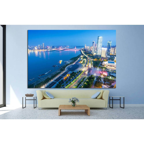 Bird view at Nanchang China №1022 Ready to Hang Canvas Print