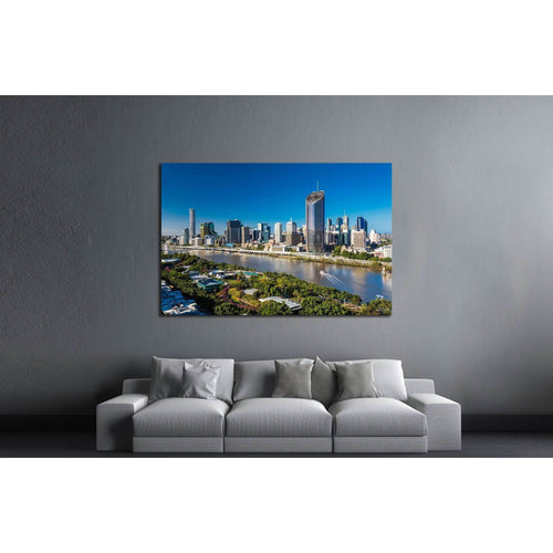 Brisbane is the capital of QLD and the third largest city in Australia №2413 Ready to Hang Canvas Print