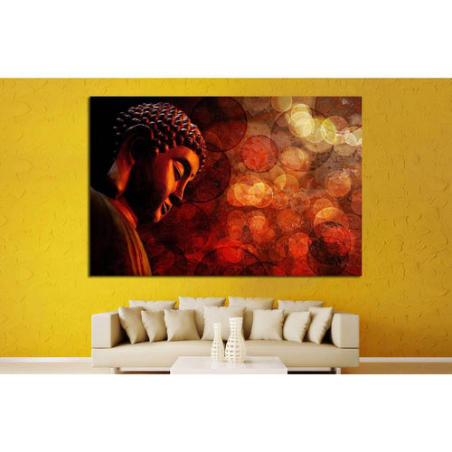 Bronze Zen Buddha №699 Ready to Hang Canvas Print