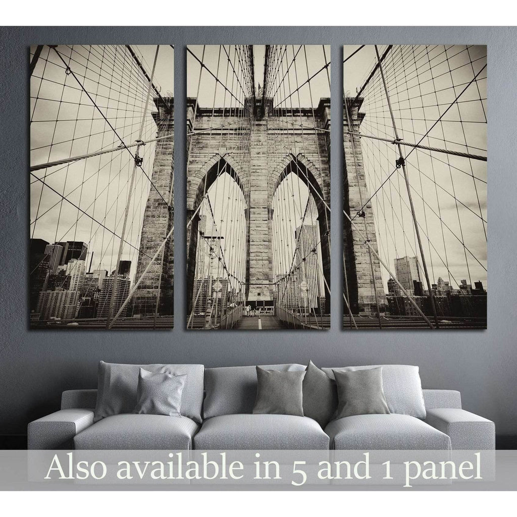 Brooklyn Bridge Wall Art Print Zellart Canvas Prints