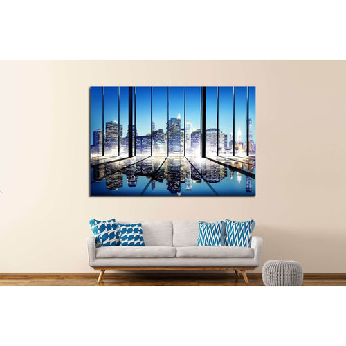 Business Contemporary Meeting Room Office Working Concept №3028 Ready to Hang Canvas Print