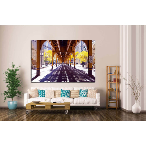 Chicago Street №882 Ready to Hang Canvas Print