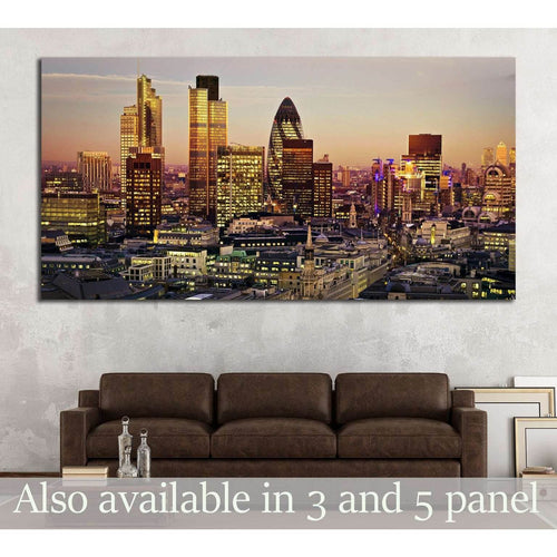 City of London one of the leading centres of global finance №2595 Ready to Hang Canvas Print
