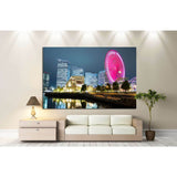 City skyline in Japan at night №828 Ready to Hang Canvas Print