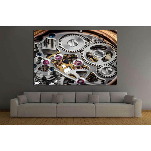 Clock Mechanism №218 Ready to Hang Canvas Print