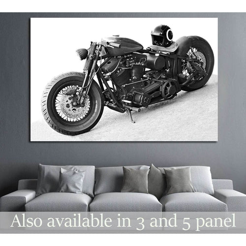 Close up of a high power chopper bike №1896 Ready to Hang Canvas Print