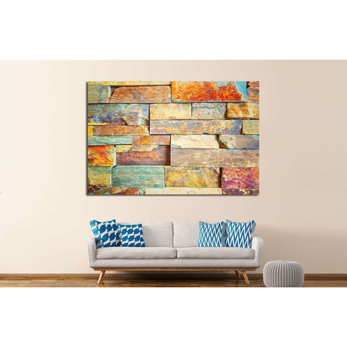 Color marble abstract №1606 Ready to Hang Canvas Print