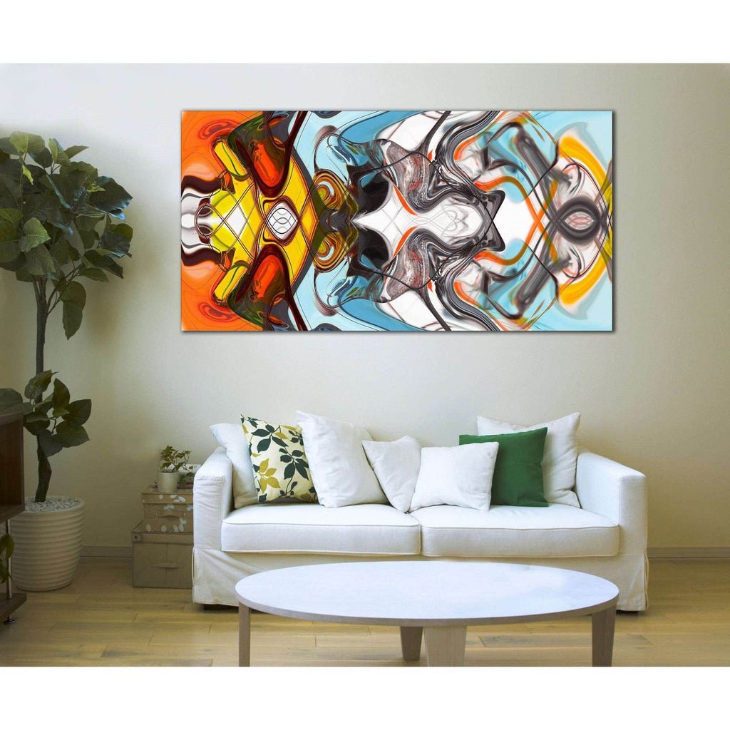 Colorful Abstract №787 Ready to Hang Canvas Print – Zellart Canvas Prints