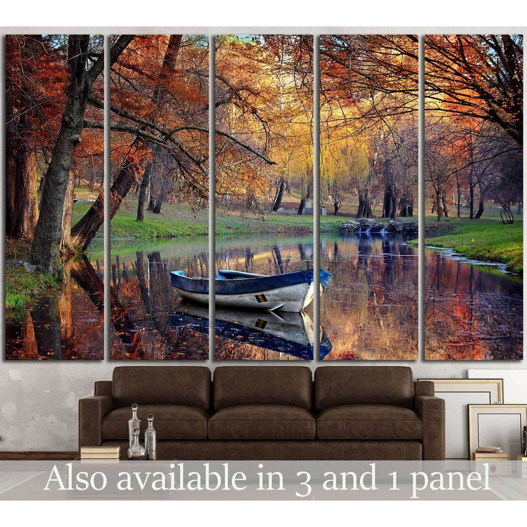 Colorful autumn landscape №850 Ready to Hang Canvas Print – Zellart