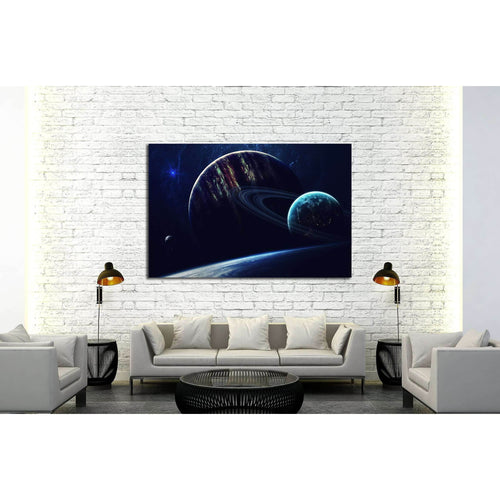 Cosmic art, science fiction wallpaper. Beauty of deep space. №2423 Ready to Hang Canvas Print