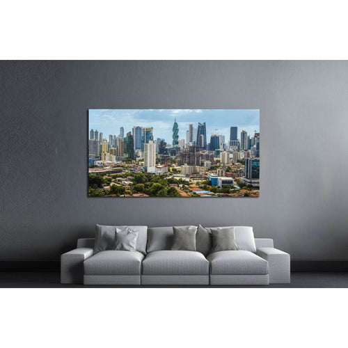 Downtown Panama City Skyscrapers №1546 Ready to Hang Canvas Print