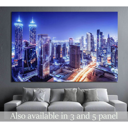 Dubai downtown, UAE №1132 Ready to Hang Canvas Print