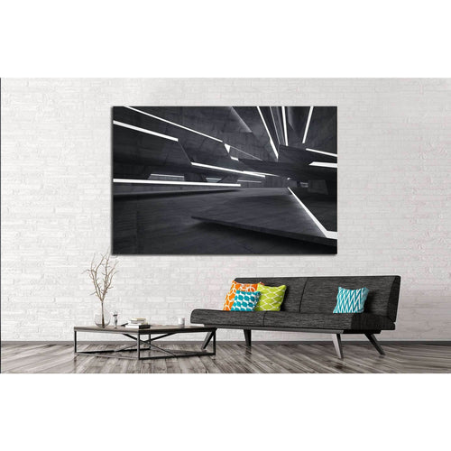 Empty dark abstract №1075 Ready to Hang Canvas Print