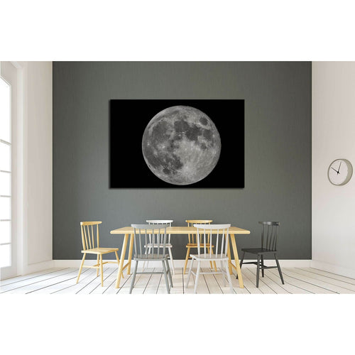 Full moon at night №2425 Ready to Hang Canvas Print