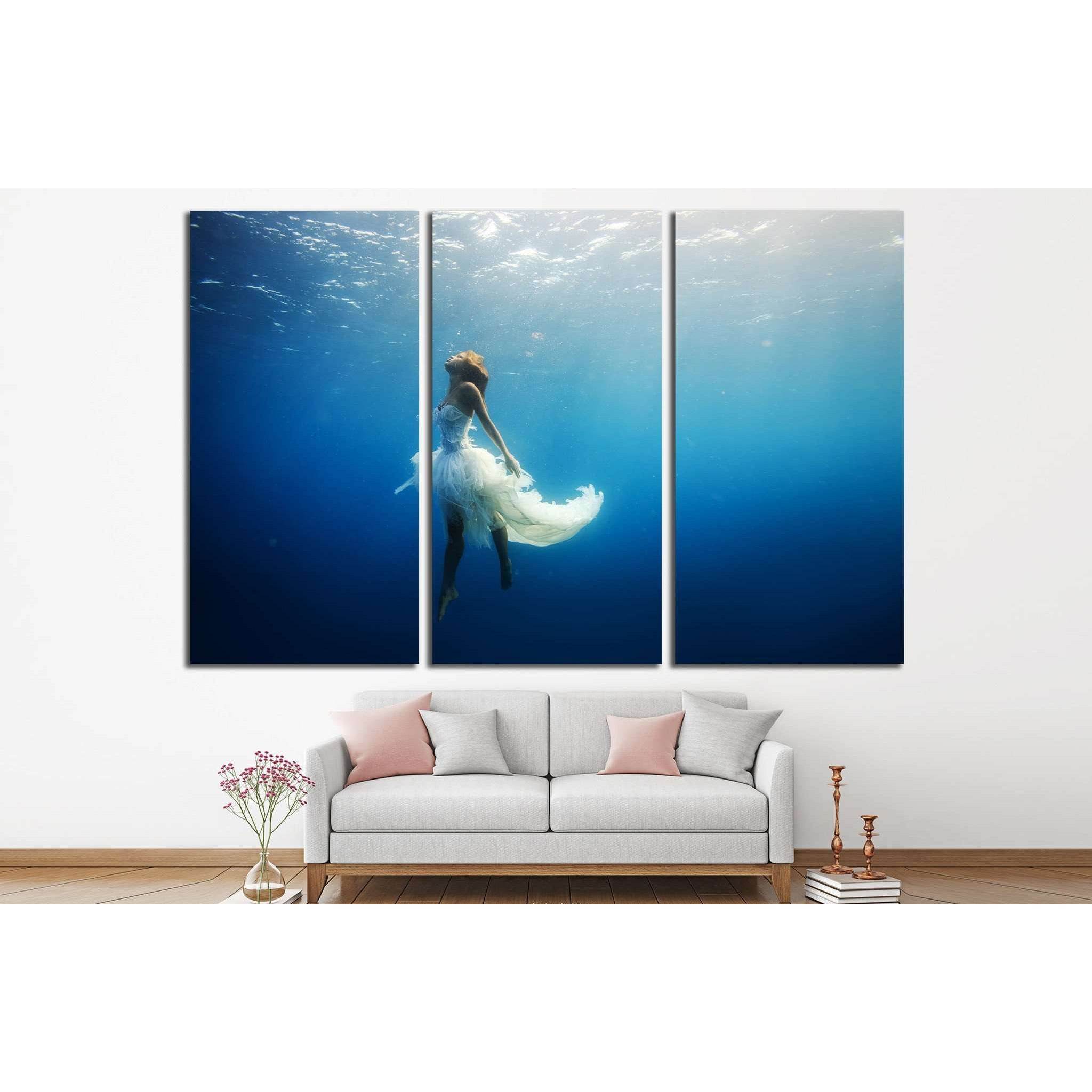 Dancing Underwater №505 Ready to Hang - Zellart Canvas Prints