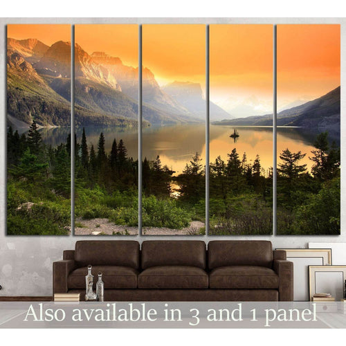 Glacier national park №647 Ready to Hang Canvas Print