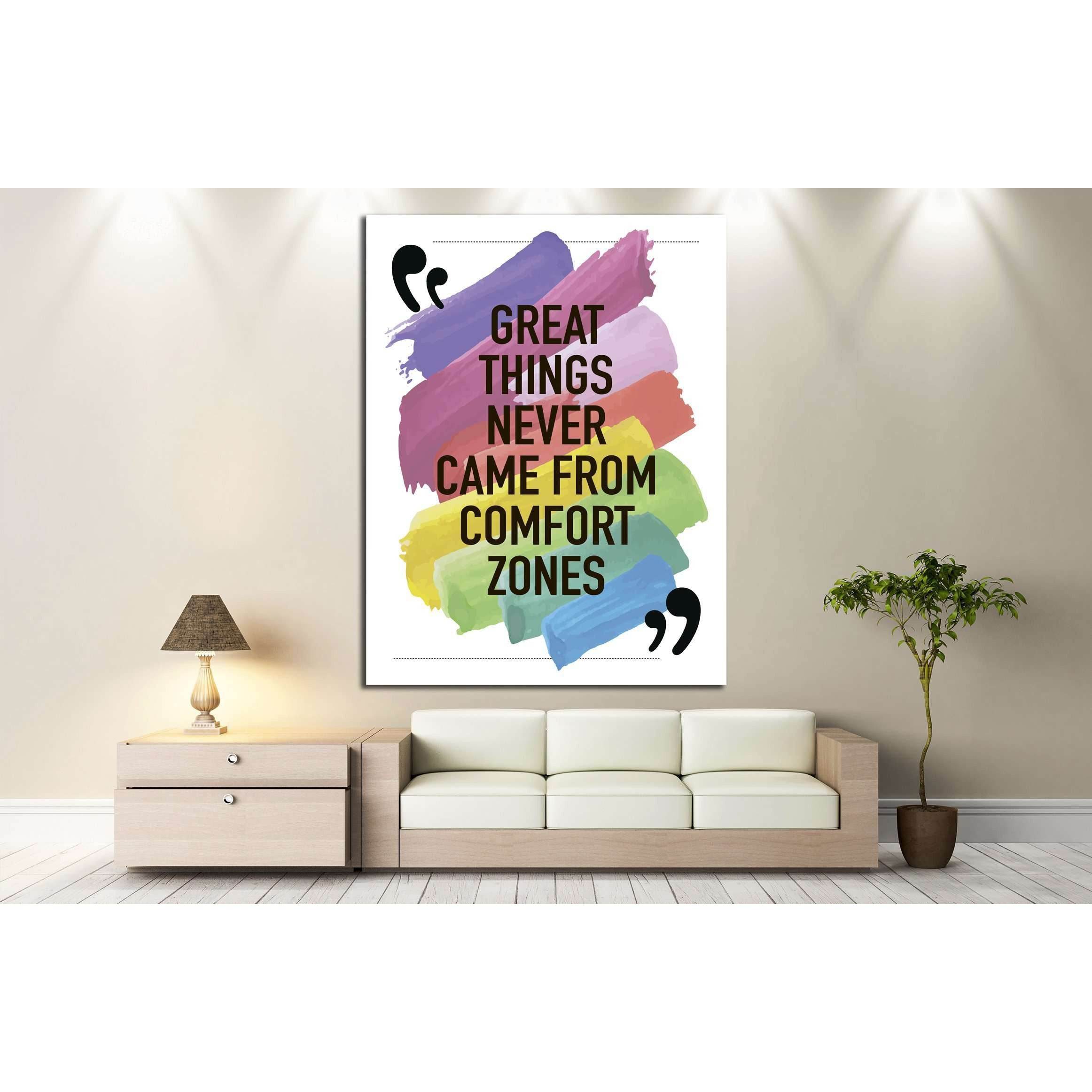 Concept of comfort zone with various zones Stock Illustration