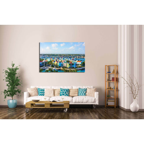 High dynamic range (HDR) Aerial view of the city of Nassau, USA №2325 Ready to Hang Canvas Print