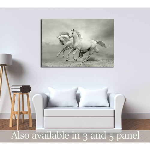 horses in summer №2786 Ready to Hang Canvas Print