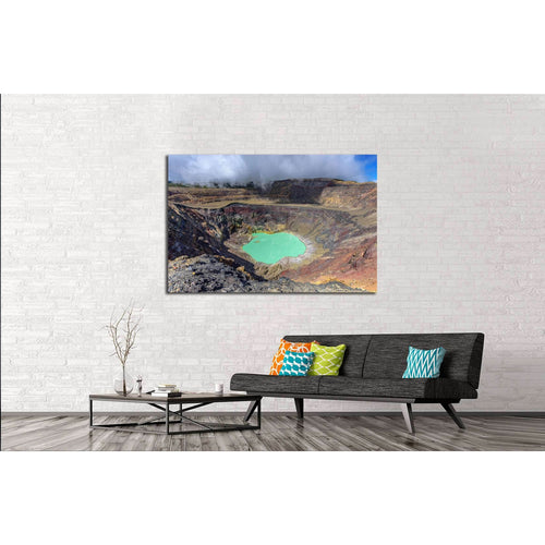 Ilamatepec lagoon on the active Santa Ana Volcano in El Salvador №3070 Ready to Hang Canvas Print