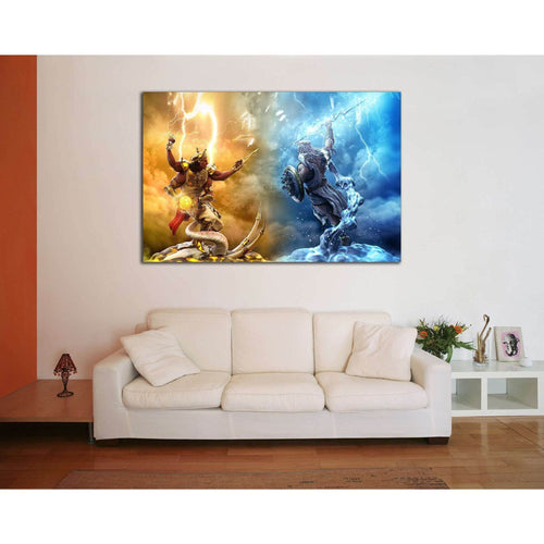 Indra vs Zeus №2021 Ready to Hang Canvas Print