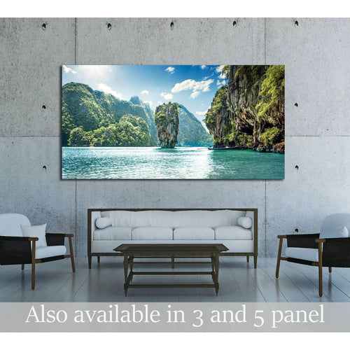 James Bond Island in Phang Nga Bay, Thailand №3091 Ready to Hang Canvas Print