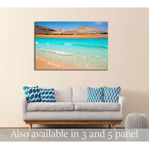 Jandia beach Risco el Paso Fuerteventura at Canary Islands of Spain №3102 Ready to Hang Canvas Print