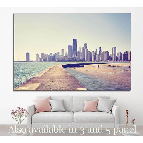 Lake Michigan, USA №1003 Ready to Hang Canvas Print