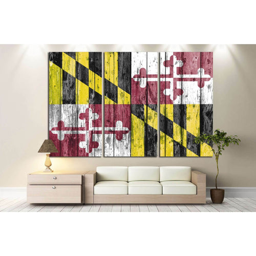 Maryland №654 Ready to Hang Canvas Print