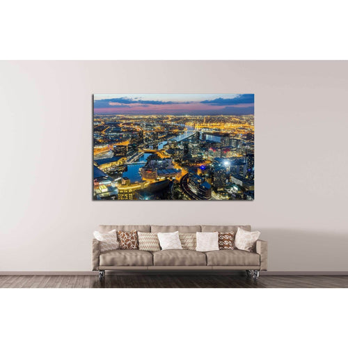 Melbourne City №801 Ready to Hang Canvas Print