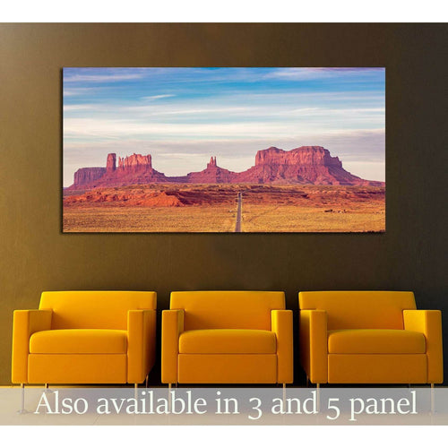 Monument Valley at sunrise №3082 Ready to Hang Canvas Print