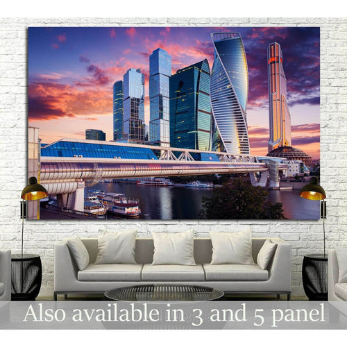 Moscow International Business Center, Russia №1438 Ready to Hang Canvas Print